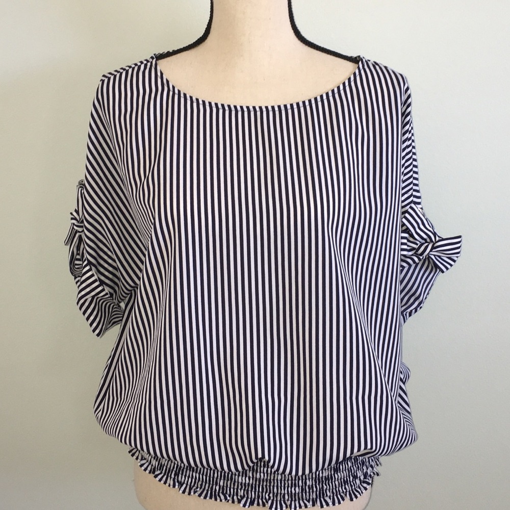 Blue & white Michael Kors blouse